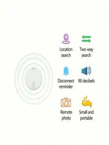 Smart GPS Tracker: Anti-Loss Device For Pets & Valuables, Wireless Battery-Powered Locator Key Finder For Keys, Luggage, Suitcase, Wallet, 1 Pack - Multicolor - View 3