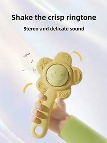 3-In-1 Teething Rattle Sensory Toy Suitable For Fhildren Over The Age Of Three Chewable Texture Gripping Sound Features Early Learning Development Holiday Birthday Gift For Newborns - Multicolor - View 5