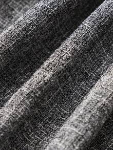 GlowEve Elegant Casual Button-Up Long Sleeve Waist Cinched Mini Dress For Women, Autumn/Winter - Black - View 6