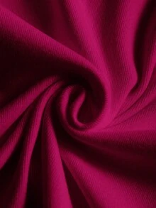 Noixe 2pcs Women Velvet Thin Zip-Up Jacket, White & Burgundy, Casual Street Style, Fitted Long Sleeve, Autumn