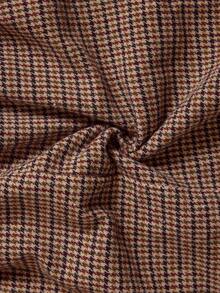 Elaquor Plus Size Vintage Plaid A-Line Skirt For Women Spring - Multicolor - View 3