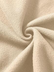 Manfinity Dauomo 男士休闲轻薄卫衣，暖色调，街头摄影风格，返校季，时尚简约百搭，秋季外套，日常穿着，运动风，连帽拉链卫衣，长袖上衣 - 杏色 - 查看 4