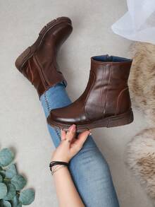 Women Ankle Boots & Booties - Brown - View 1