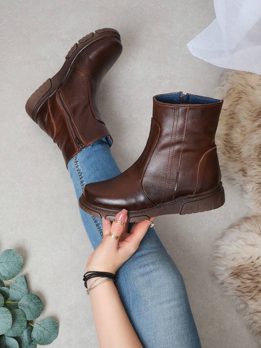 Women Ankle Boots & Booties - Brown - View 1