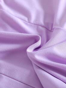 GraphicGems 小女孩字母和卡通图案圆领短袖 T 恤，非常适合 K-POP 粉丝和日常穿着，紫色时尚可爱街头风格 T 恤，适合小女孩 - 紫色 - 查看 5