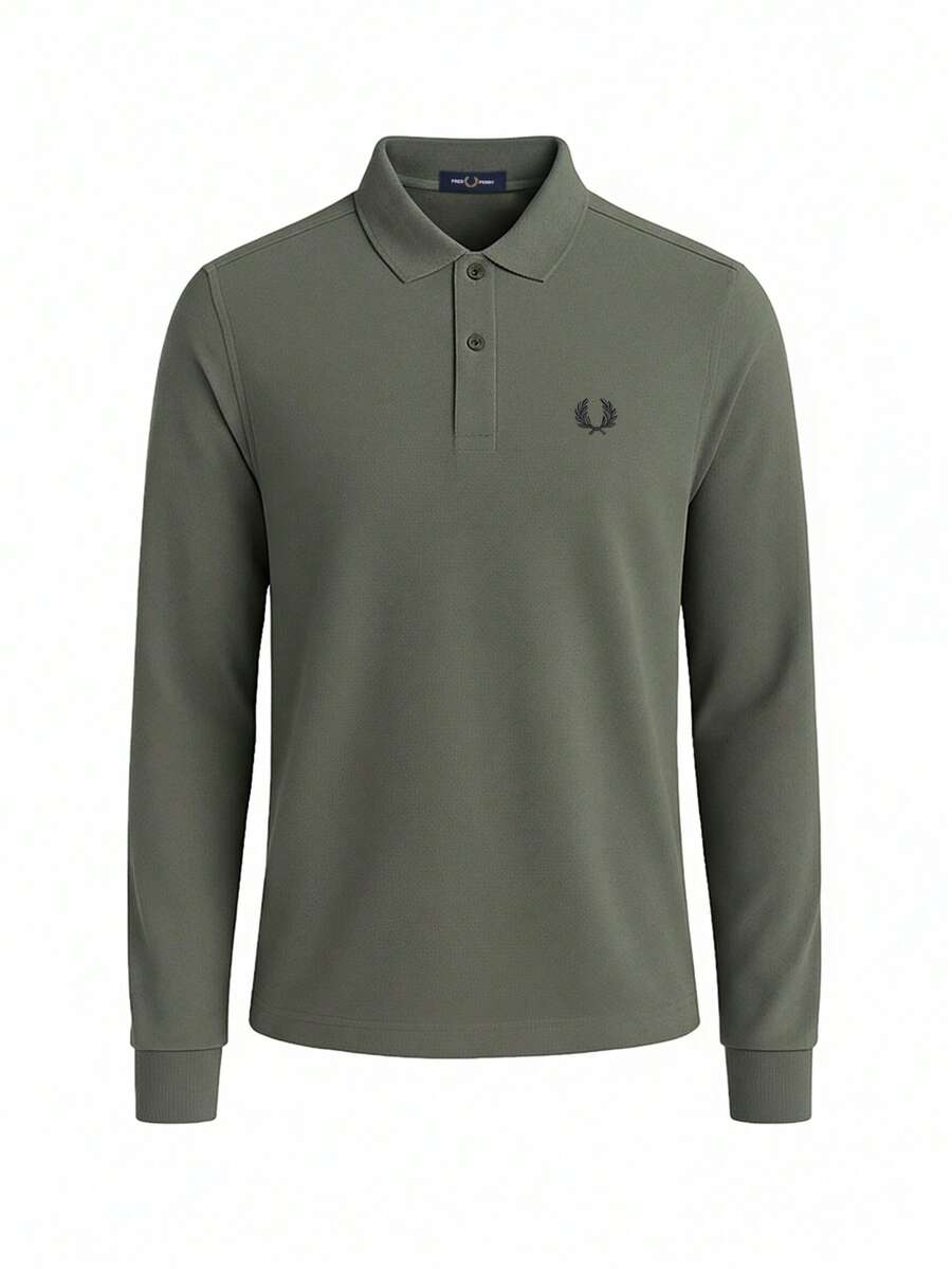 Fred Perry Men's Polo-Shirt Green - Field Green - View 1