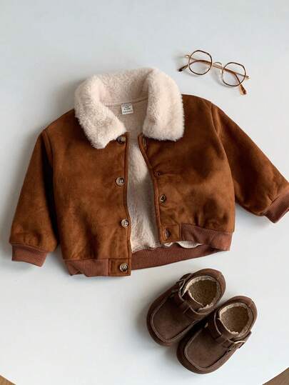 SHEIN Baby Boys Thermal Lined Padded Coats, Jackets, Tops For Fall & Winter. Warm, Soft, Comfortable, Fashionable, Cute Daily Casual Outfits With Simple Designs. Suitable For Indoor, Outdoor, Skiing, Daily Wear, Sports, Play, Party, Photo Shoots, Festivals, Halloween, Christmas, New Year Baby Boy Jacket Baby Boy Coats Baby Bomber Jacket