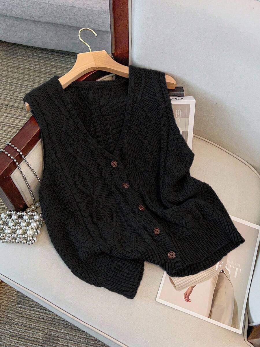 Franclia Vintage Floral Print Layered Grey Blouse, Autumn/Winter - Black - View 1