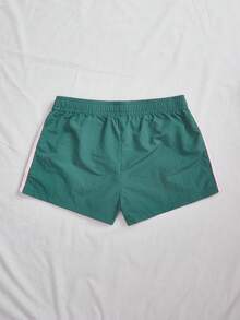 SHEIN Tall 2 Stücke Damen Seitenstreifen Elastische Taille Lässige Lose Sport Shorts Sommer Shorts für Damen, Lässig und vielseitig, geeignet für den täglichen Straßenverkehr, Cargohose