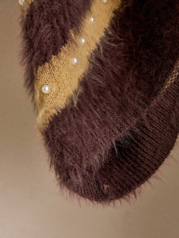 AKNOTIC Brand Men's Pullover Sweater (Regular Fit) Earthy Clothes Men Men Knit Brown Sweater Sweater Men Y2k Men Animal Print