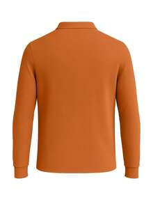 Fred Perry Men's Classic Fit Premium Durable Travel Golf Daily Orange M6006-Q22 - 果醬 - 查看 2