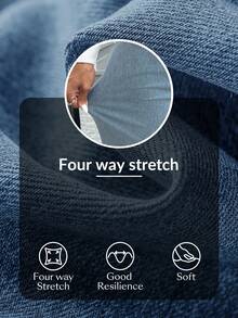 Flexra Casual Washed Straight-Leg Denim Jeans - Light Wash - View 7