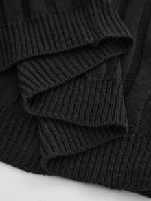 RONVEXI Men's Casual Solid Color Ribbed Crew Neck Long Sleeve Sweater, Fall/Winter - Multicolor - View 7