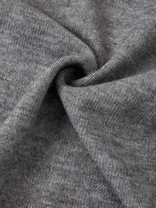 Ellevyn كارديجان كاجوال أحادي اللون للمقاسات الكبيرة، كارديجان محبوك للشتاء للمقاسات الكبيرة، كارديجان صوفي رمادي، بتصميم ربطة، كارديجان عيد الميلاد، ملابس عيد الميلاد والعام الجديد، للمكتب، المواعيد، التنقل - رمادي فاتح - مشاهدة 4