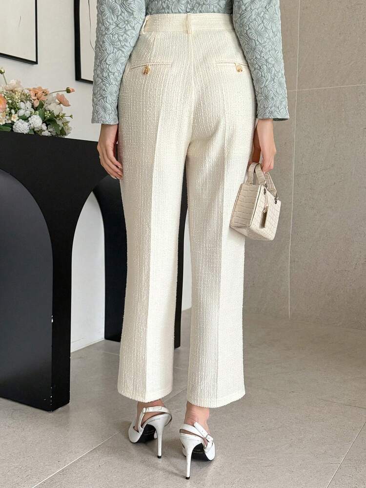 Women's Casual Solid Color Pants, Autumn