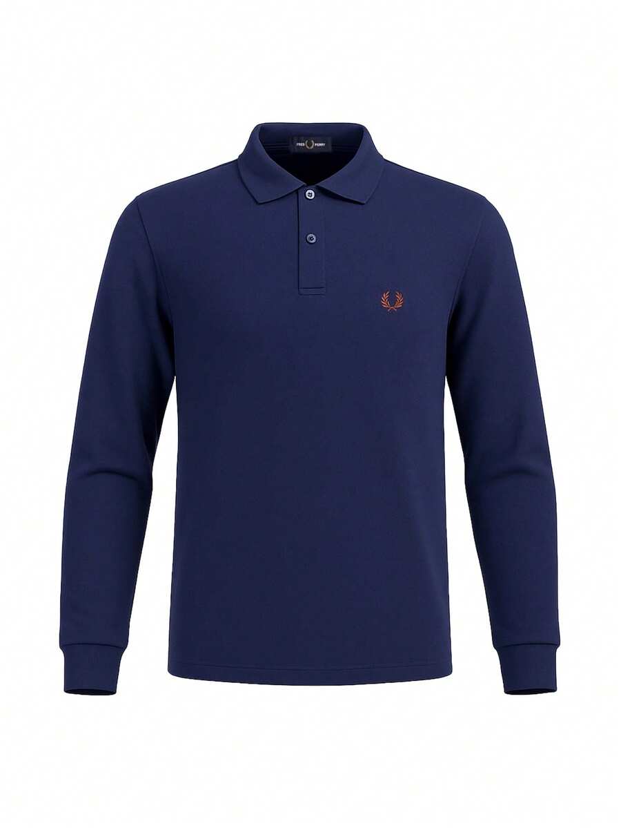 Fred Perry Men's Breathable Stretchy Classic Fit Daily School Business Casual Navy M6006-143 - French Navy - View 1