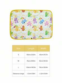 Care Bears X PETSIN 1pc Pet Cat Dog Universal Bear Cute Pattern Printed Plush Warm Four Seasons Universal Dog Blanket - Multicolor - View 4