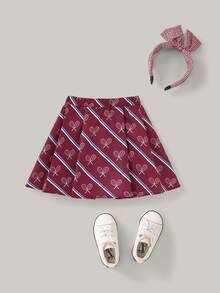 Joliand Joliand 1 件青少年女孩优雅学院风休闲都市可爱小狗印花蓝色圆领长袖 T 恤，适合外出、聚会、返校、秋冬