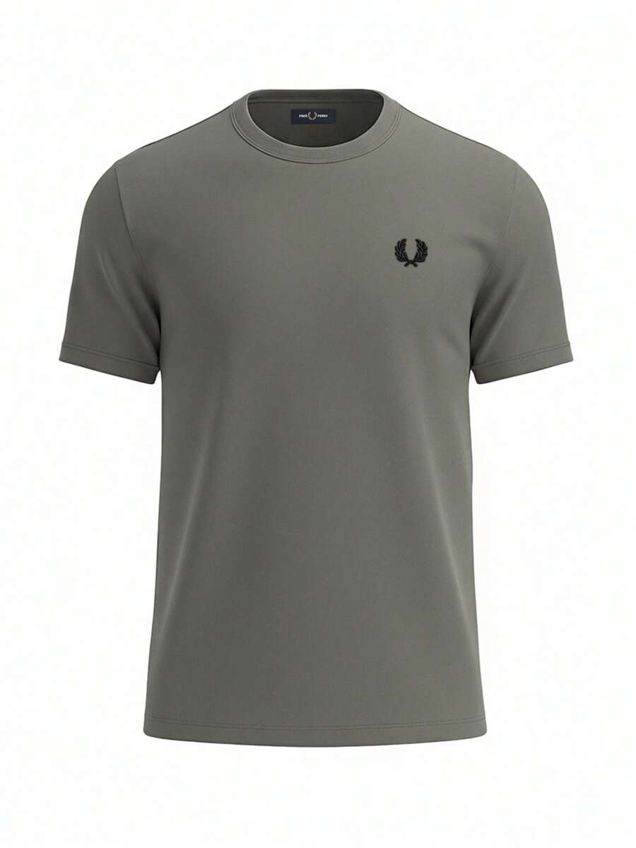 Fred Perry Men's Ringer T-Shirt Khaki Green - Field Green - View 1