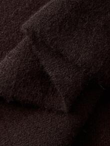 DAZY 2pcs/Set Women's Elegant Fitted Sweater Set, Autumn/Winter - Coffee Brown - View 6