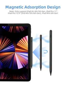 JMMO Universal Active Capacitive Stylus For IPad - Works With Apple IPad Pro/Air/Mini, Precision Writing/Drawing Pen With Battery Indicator, Palm Rejection & Magnetic Adsorption, Touch Screen Pen For Notes - Multicolor - View 6