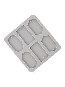 1 件 DIY 硅胶粘土香薰片模具挂饰蜡模花皂模工艺配件肥皂模具手工制作 - 灰色 - 查看 16