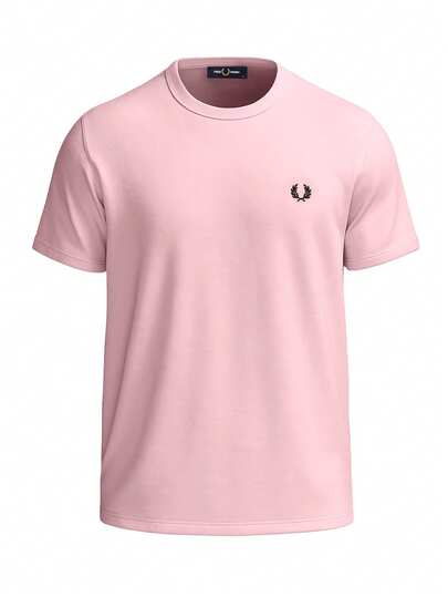 Fred Perry Men's Ringer T-Shirt Pink