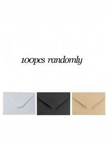 100 piezas de mini sobres de papel kraft marrón, tarjetas de regalo, invitaciones, notas comerciales, mini tarjetas de felicitación, mini sobres, sobres pequeños, tarjetas plegables para regalos de dinero, tarjetas de agradecimiento, invitaciones de regreso a la escuela - 100 piezas - Ver 16