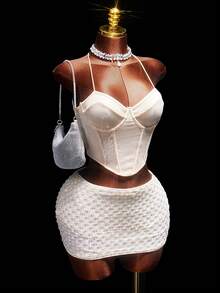 Amplova Paillettenbesetzter, sexy und eleganter Bodycon Minirock für Frauen - Verschiedenfarbig - Übersicht 5