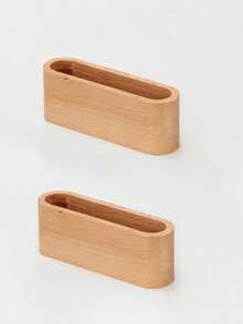 Wooden Desktop Business Card Holder, Creative Large Capacity Display & Storage, Front Desk Office Organizer
