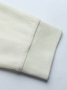 Manfinity CasualCool Men's Casual Versatile Solid Color Long Sleeve Polo Shirt Casual - Beige - View 5