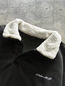 AXEPEAK 男士针织休闲宽松长袖运动衫，时尚适合年轻人，秋冬季