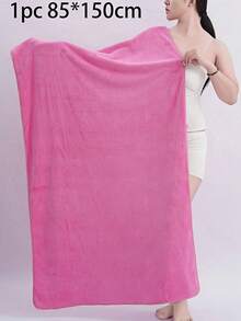 SHEIN 3/2/1 件套珊瑚绒刺绣樱桃和草莓毛巾套装，超强吸水超细纤维面巾、手巾和浴巾，柔软亲肤纯色浴室毛巾，适合情侣使用，家庭浴室用品