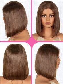 ALL READY WIG 无胶假发 真人发蕾丝假发 女士 #4 棕色 预漂白 预拔 预剪蕾丝 4x4 蕾丝闭合 无胶假发 前发 100% 真人发 9AM HAIR - S4 - 查看 3