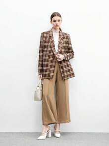 CUCCOO BIZCHIC 女士时尚尖头粗跟米色绑带简约高跟鞋，无后跟设计，适合日常通勤、工作、购物、派对和圣诞节等正式场合。 - 白色 - 查看 10