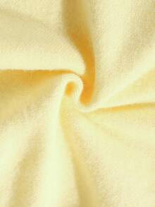 GlowEve Elegant Goddess High-End Polo Collar Soft & Mellow Yellow Fitted Double Pocket Vertical Button Design Flattering Long Knit Dress For Women, Spring/Autumn - Light Yellow - View 7