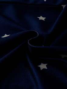 3pcs Baby Boy Soft & Comfortable Striped & Star Print Zipper Jumpsuit, Long Sleeve & Pants Homewear Set