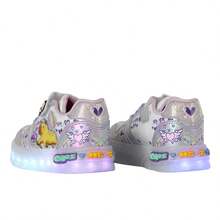 Tenis con Luces Led Capibara Capybara para Niña Lila Brillante Glitter Kuali Shoes - Lila Púrpura - Ver 6