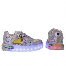 Tenis con Luces Led Capibara Capybara para Niña Lila Brillante Glitter Kuali Shoes - Lila Púrpura - Ver 9