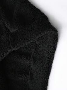 Manfinity EMRG Herren Lässig Einfarbig Reißverschluss Fleece Hoodie und Jogginghose Set, Herbst