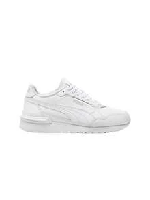 Puma St Runner V4 L Kids Sports Shoes Beige 399736 - Puma White-Cool Light Gray - View 1