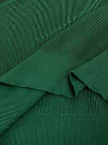 Claim Dot Men's Solid Color Loose Fit Casual Long Sleeve Sweater, Autumn/Winter Green Sweater Turtle Neck - Dark Green - View 8