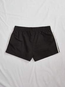 SHEIN Tall 2 Stücke Damen Seitenstreifen Elastische Taille Lässige Lose Sport Shorts Sommer Shorts für Damen, Lässig und vielseitig, geeignet für den täglichen Straßenverkehr, Cargohose