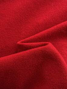 Vintamour Women's Vintage Classic Elegant 2 Pieces Set,Autumn Winter Fitted Cloak Dress,Furry Patchwork Front Tie Bow,Christmas Dining Outfits,Dark Red - Red - View 3