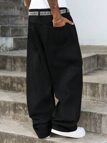 Manfinity ZONE917 男士简约时尚短袖衬衫，适合夏季穿着 - 黑色 - 查看 2