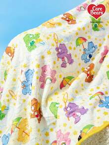 Care Bears X PETSIN 1pc Pet Cat Dog Universal Bear Cute Pattern Printed Plush Warm Four Seasons Universal Dog Blanket - Multicolor - View 9