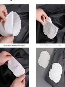 1/5/10/20/50/100/150pcsSet Disposable Non-Woven Fabric Invisible Pad Anti-Sweat Patch, Minimalist White Underarm Anti-Sweat Patch, For Long-Lasting And Effective Sweat Prevention, Invisible Sweat Absorption