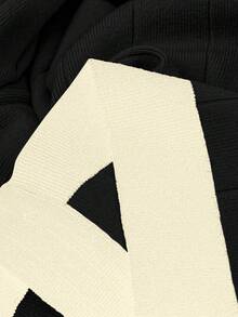 SHEIN LUNE بدلة كاجوال من سترة كارديجان مضفرة بأكمام طويلة وبنطال مضفر، مقاسات كبيرة للنساء، موسم الخريف/الشتاء - متعدد الألوان - مشاهدة 4