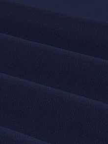 SHEIN EZwear 白色针织女士卫衣，秋冬季长袖连帽短款针织衫，女式短款卫衣。 - 藏蓝色 - 查看 4