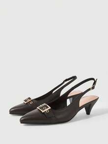 Sleekvia Women's Fashion Versatile Commuting High Heel Pumps - Mocha Brown - View 7